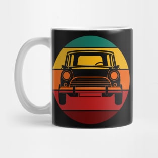 Vintage Sunset Small Car Retro Design Mug